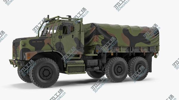 images/goods_img/20210312/3D model Military Medium Cargo Truck 6x6 with Tent Rigged/2.jpg